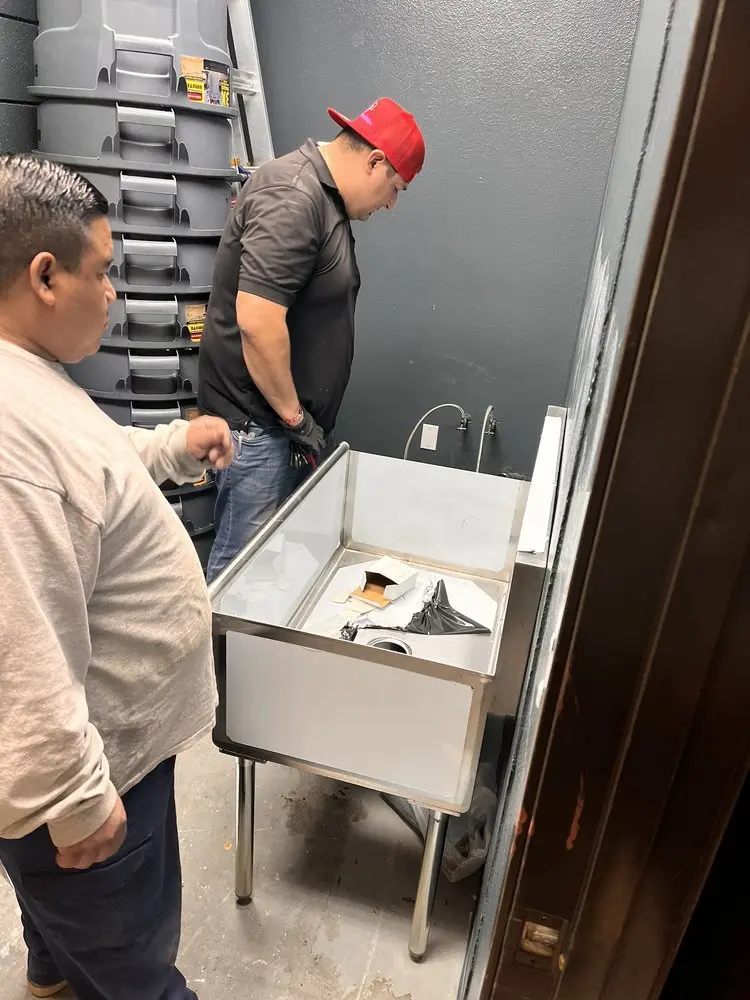 Commercial plumbing and sink installation in San Pasqual Valley